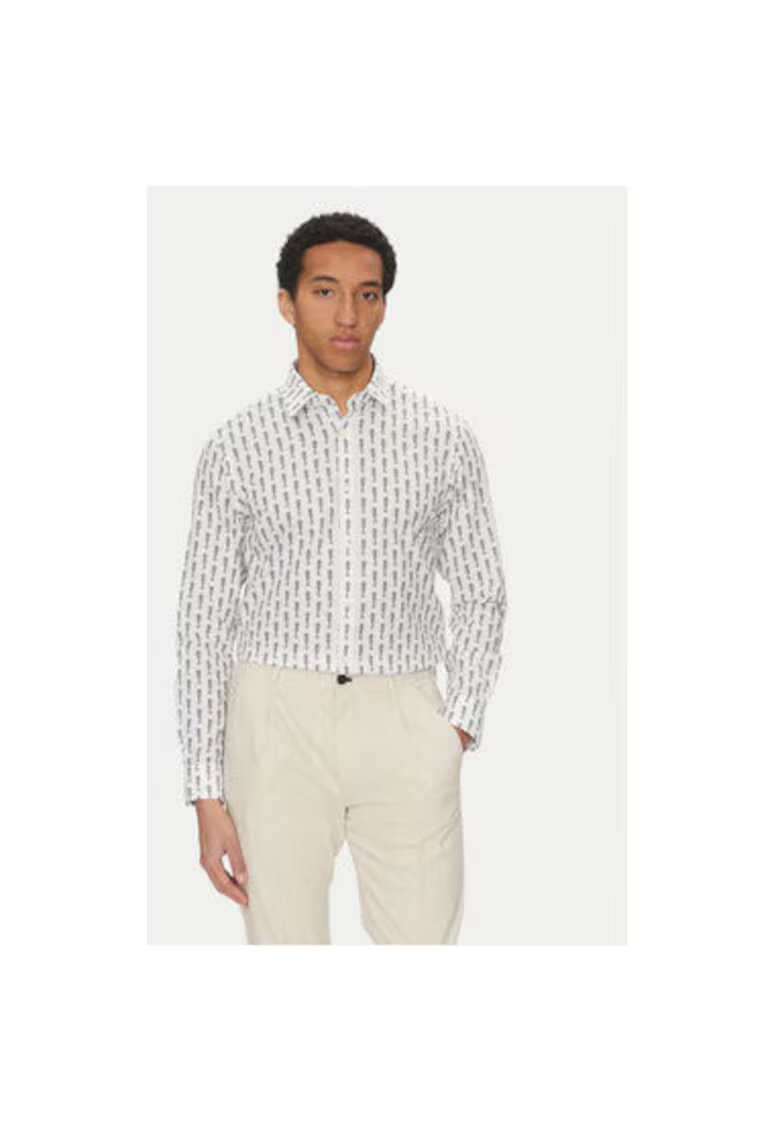 JOOP Jeans Camasa barbati - 10019531 30045983 - Bumbac - Bej - Bej
