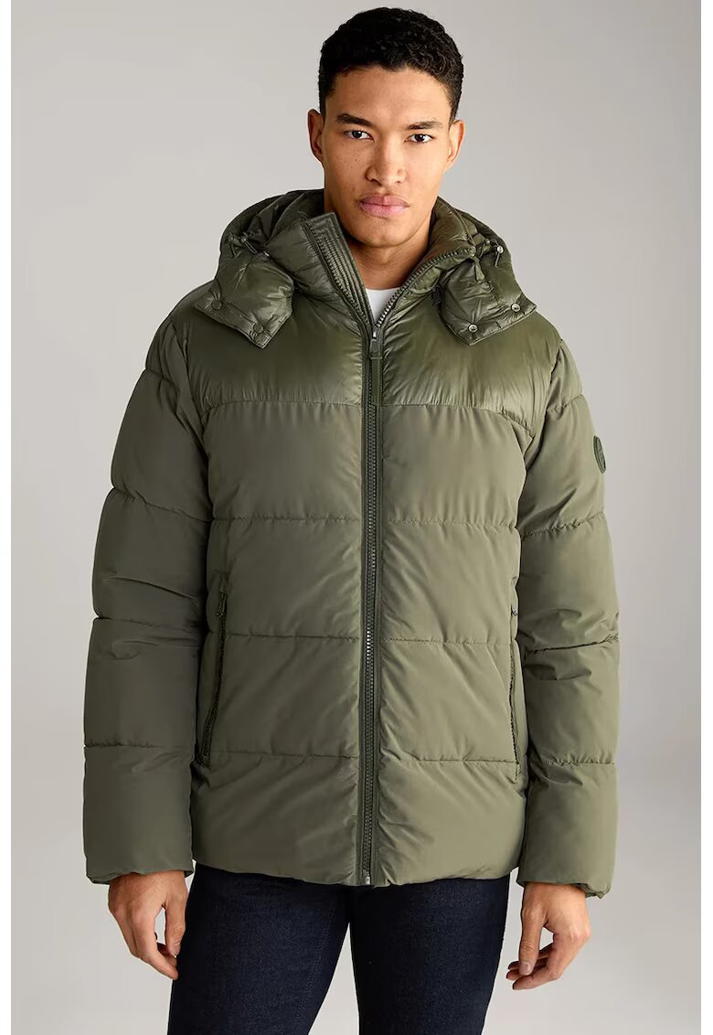 JOOP Jeans Geaca matlasata cu inchidere prin fermoar - Verde