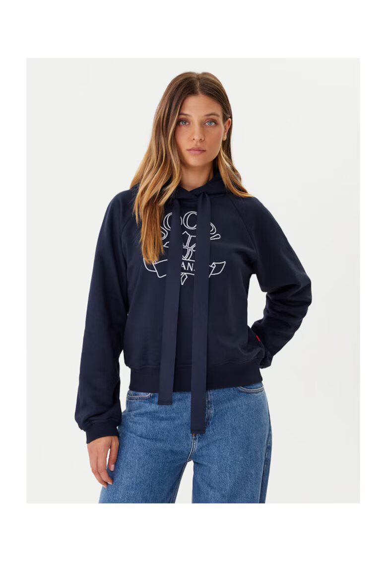 JOOP! Jeans Hanorac dama - bleumarin - din material de calitate