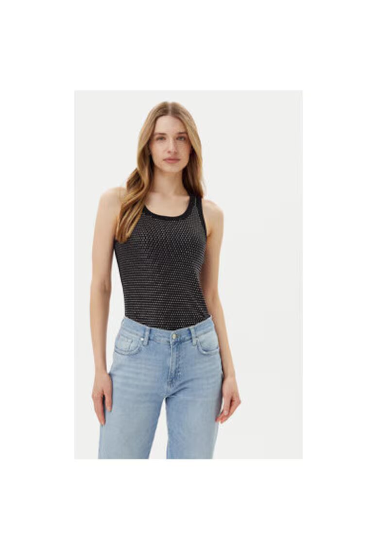 JOOP Jeans Top dama - 10019315 30046107 - Bumbac - Negru - Negru