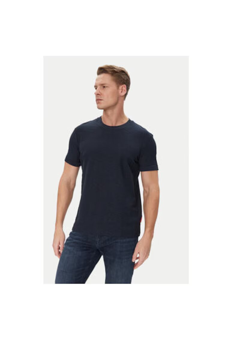 JOOP Jeans Tricou barbati - 10017748 30045672 - Bumbac organic - Bleumarin - Bleumarin
