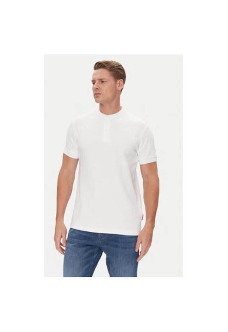 JOOP Jeans Tricou barbati - 10019351 30045676 - Bumbac/Nylon - Alb - Alb