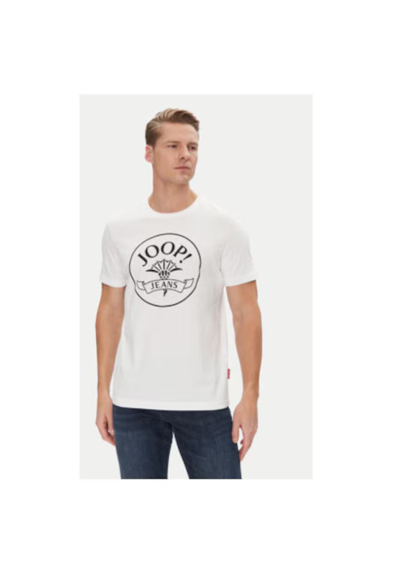 JOOP Jeans Tricou barbati - 10019357 30045679 - Bumbac - Alb - Alb