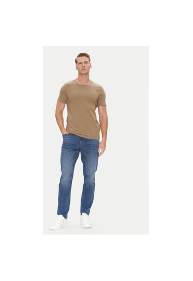 JOOP Jeans Tricou barbati - 10019367 30045665 - Bumbac - Maro - Maro