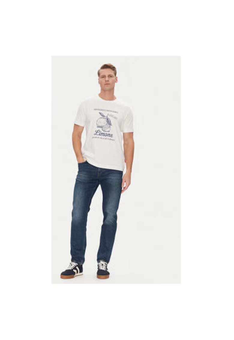 JOOP Jeans Tricou barbati - 10019370 30045693 - Bumbac organic - Bej - Bej