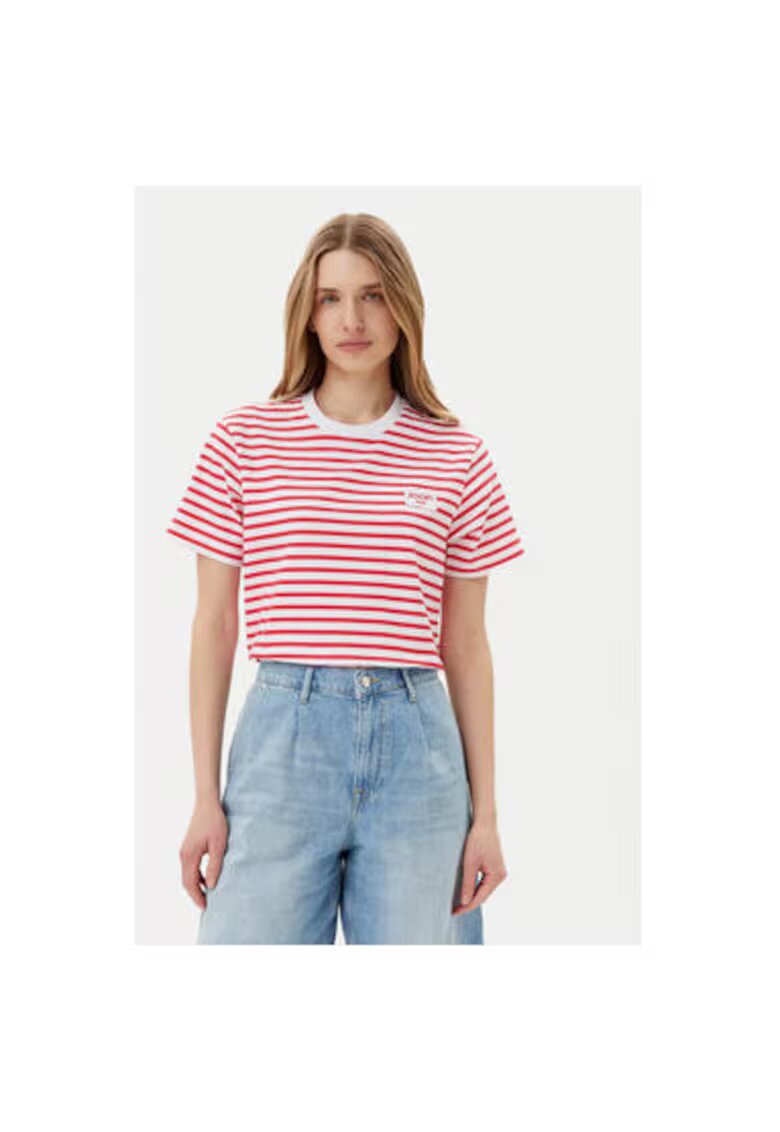 JOOP Jeans Tricou dama - 10019322 30046131 - Bumbac - Rosu - Rosu