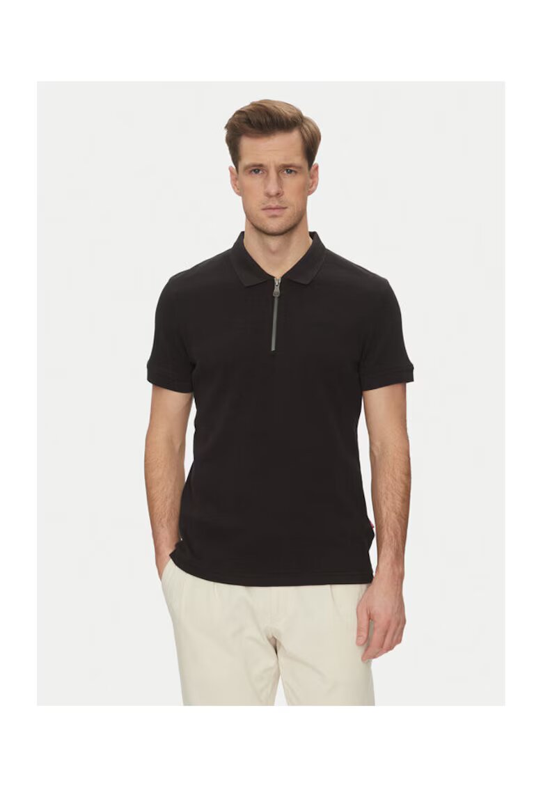 JOOP Jeans Tricou Polo barbati - 10019351 30045674 - Bumbac/Nylon - Negru - Negru