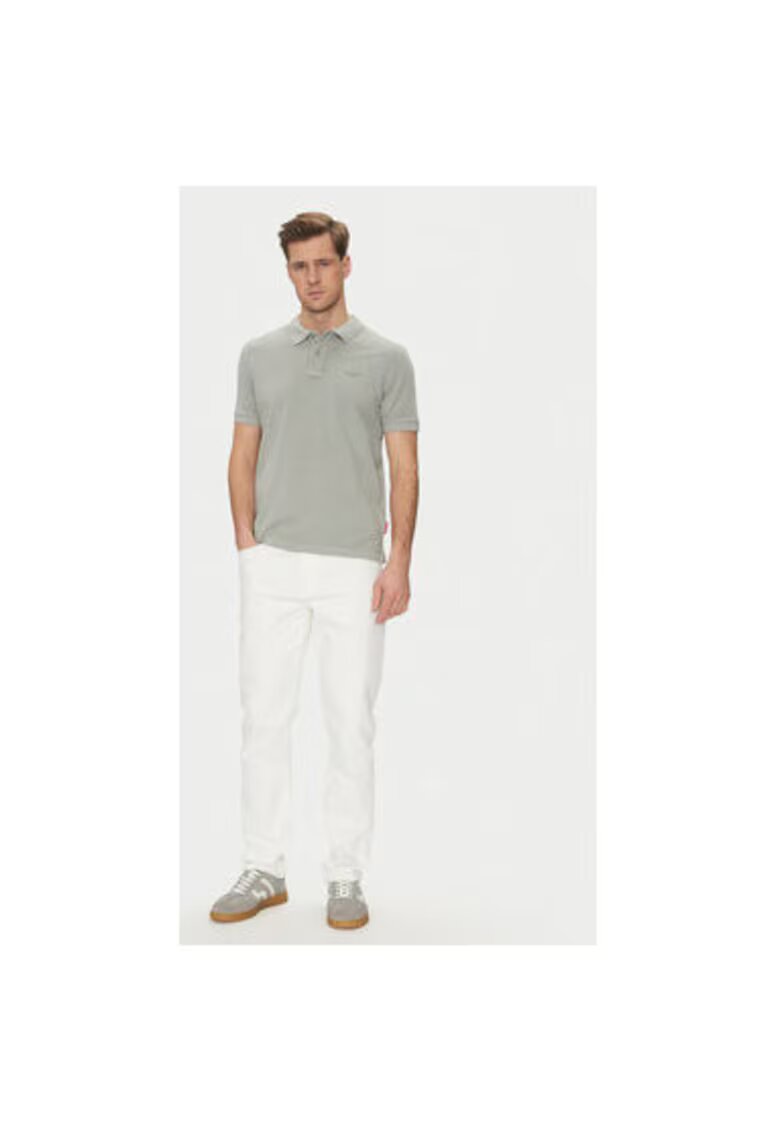 JOOP Jeans Tricou polo barbati - 10019371 30045619 - Bumbac organic - Gri - Gri
