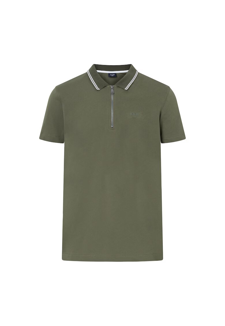 JOOP Jeans Tricou polo cu fenta cu fermoar Adam - Verde