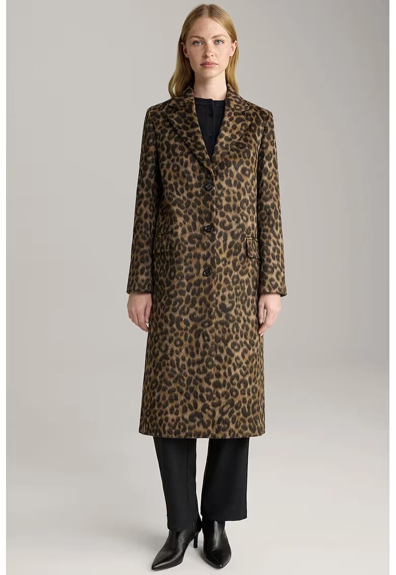 Joop Palton animal-print cu buzunare frontale - Maro