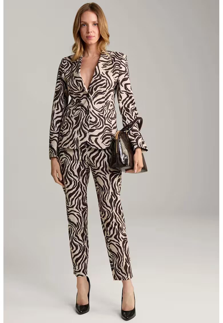 Joop Pantaloni casual fit cu talie inalta si imprimeu animal-print