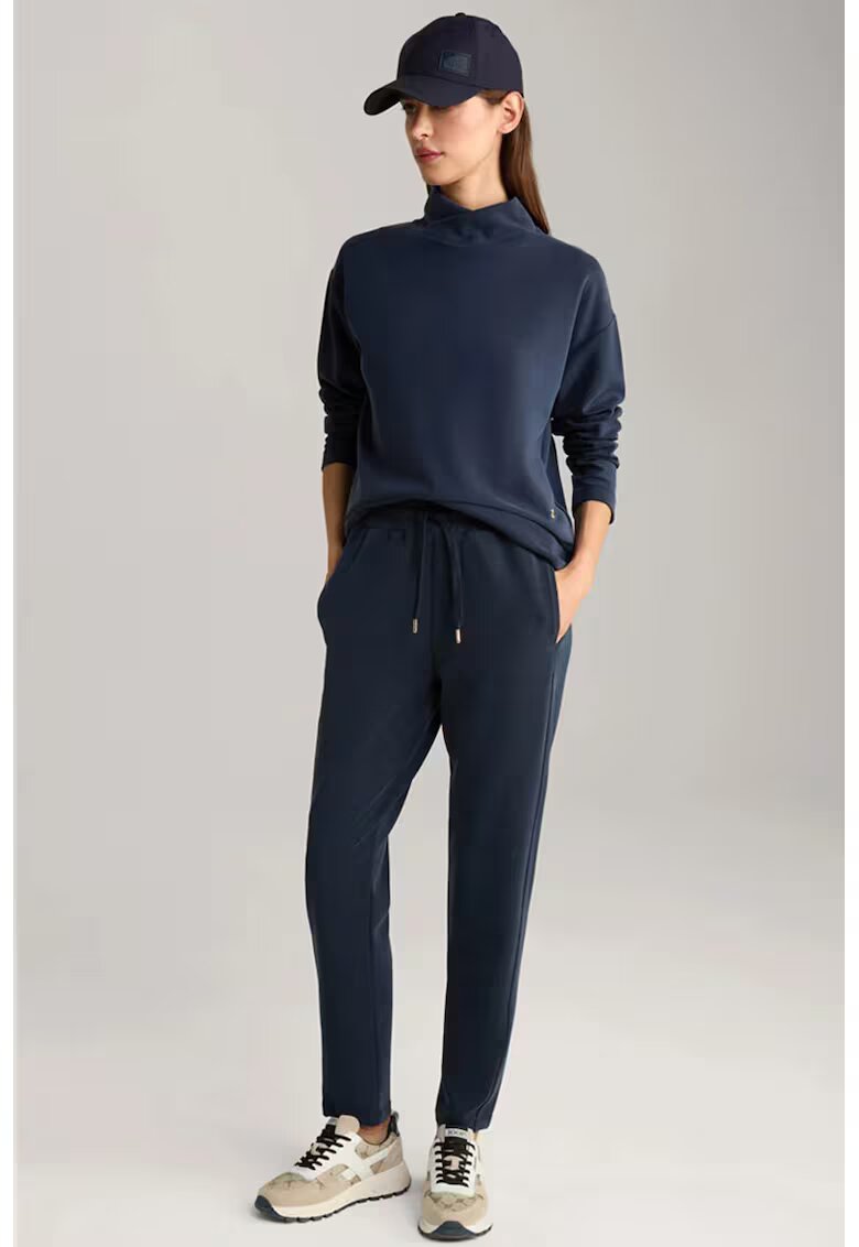 Joop Pantaloni cu elastic și șnur în talie JP1 - Albastru inchis