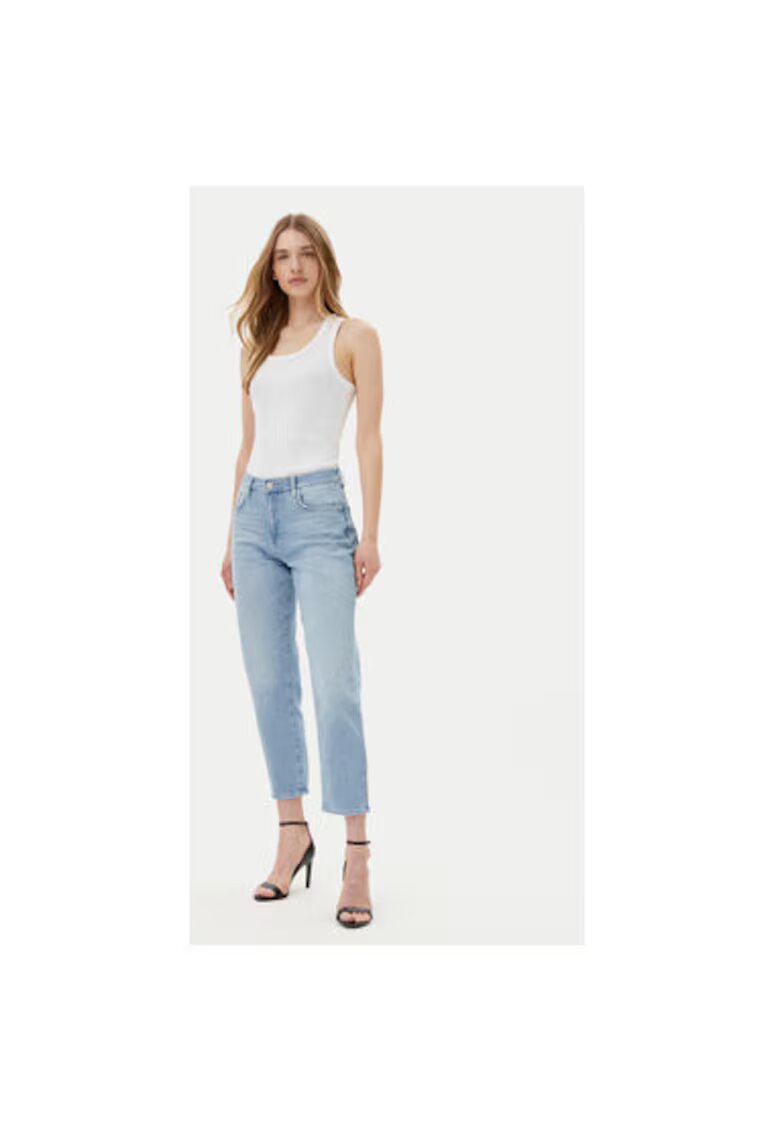 Joop Pantaloni dama 10018710 30046163 - Bumbac/Poliester - Albastru - Albastru