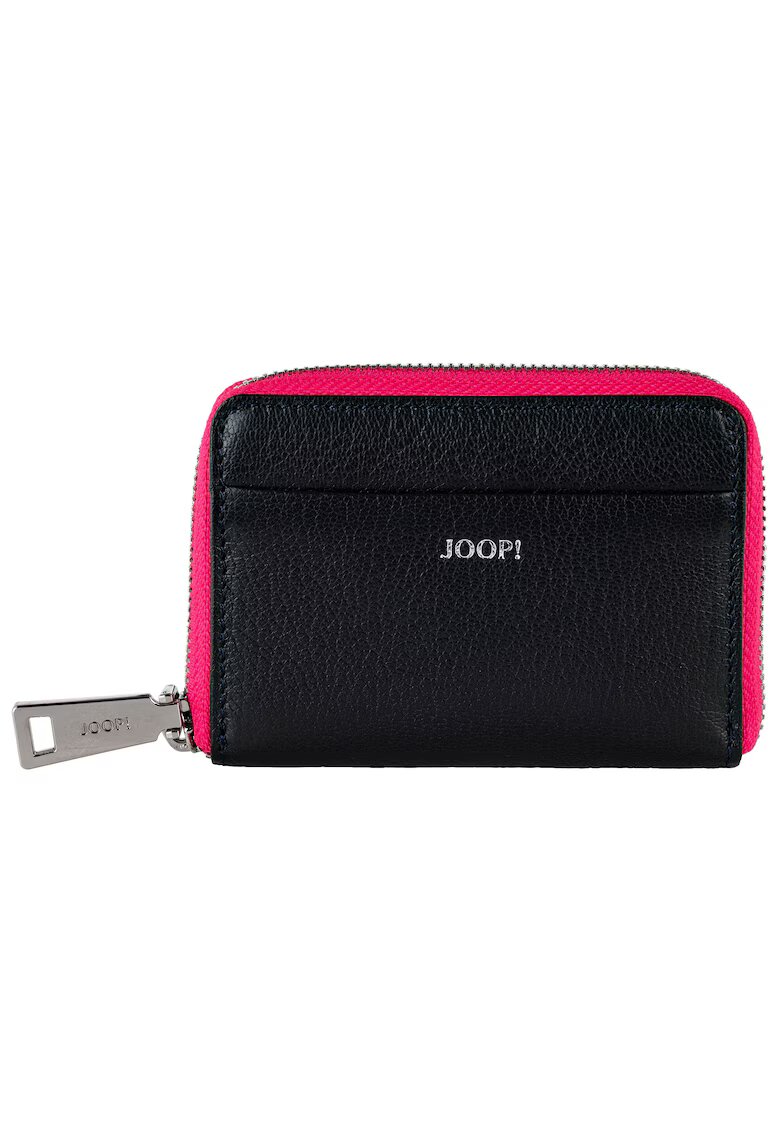 Joop Portofel din piele cu logo discret Lantea - Albastru