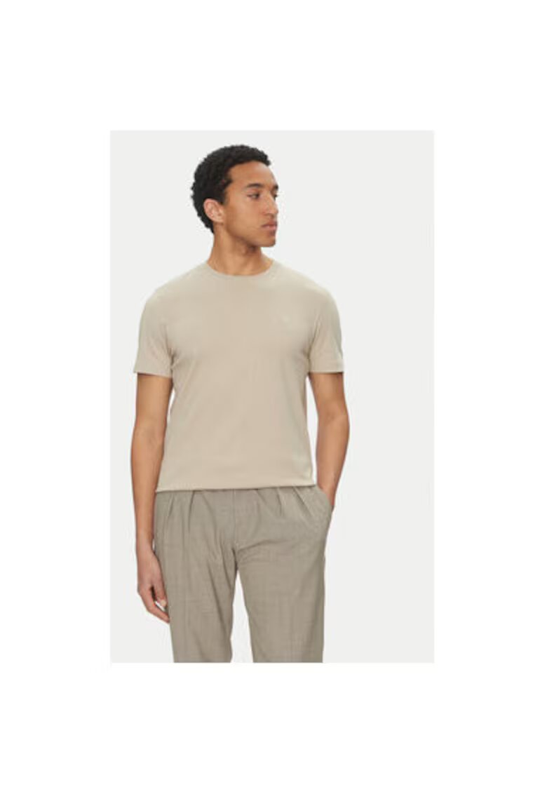 Joop Tricou barbati 10019307 30045539 - Bumbac organic - Bej - Bej