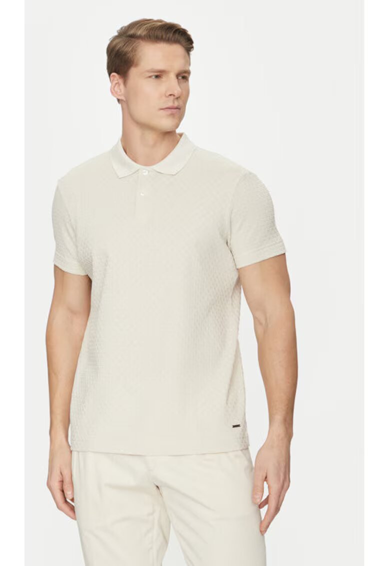 Joop! Tricou barbati - 304687112 - Bumbac - Bej - Bej