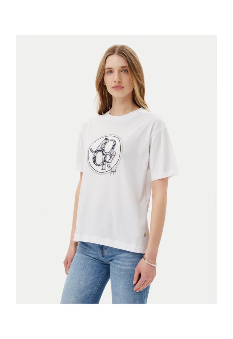 Joop Tricou dama 10012195 30046236 - Bumbac - Ecru - Ecru