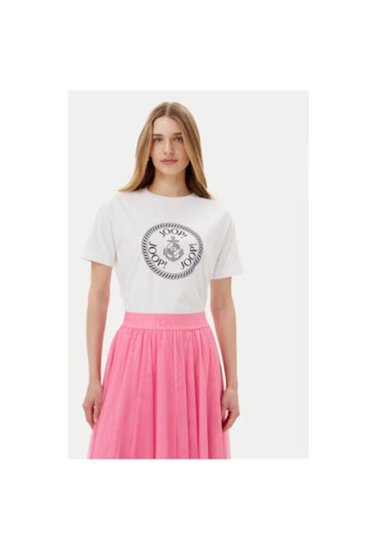 Joop Tricou dama 10018228 30046219 - Bumbac - Alb - Alb