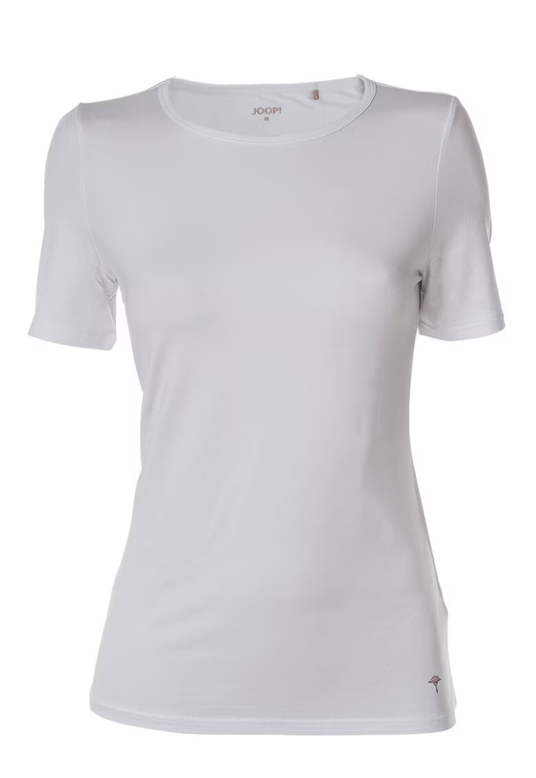 Joop Tricou de casa din amestec de modal cu decolteu rotund - Alb