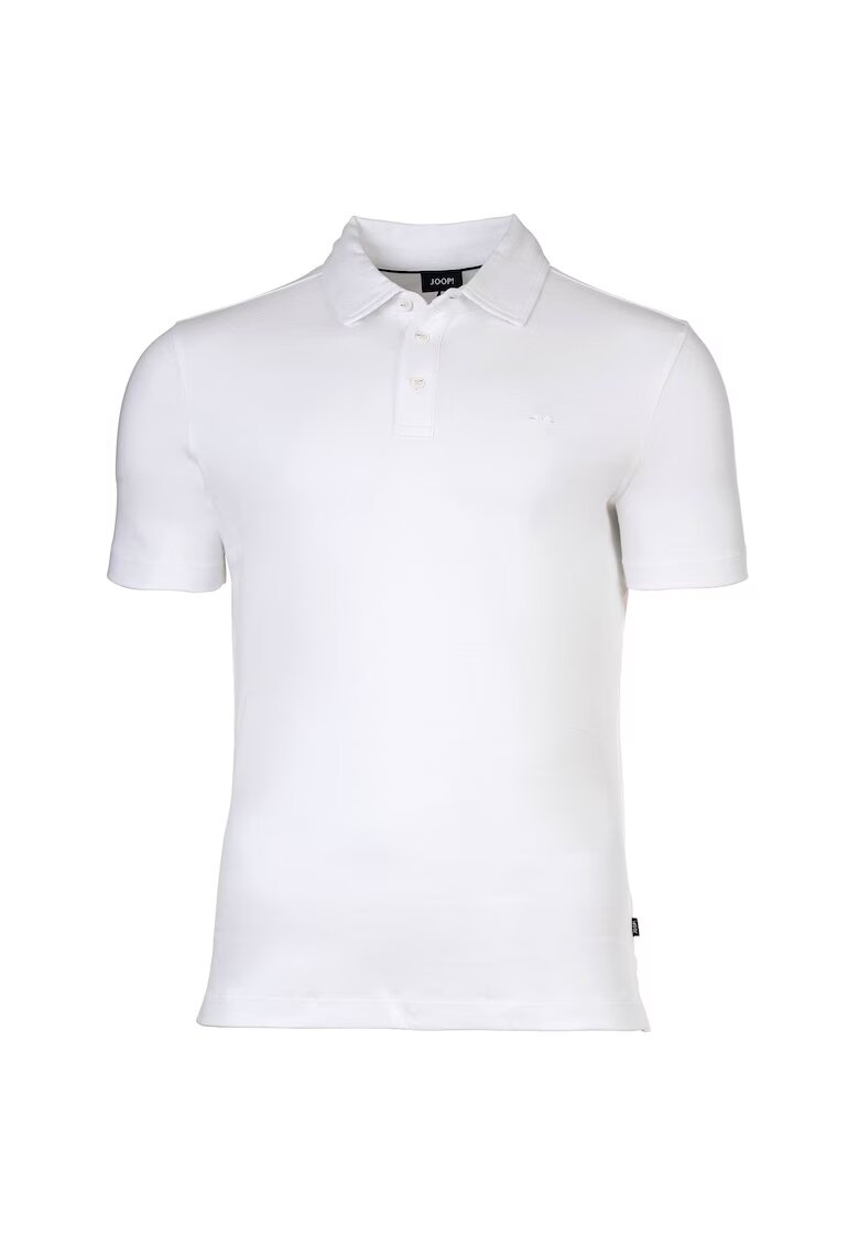 Joop Tricou polo uni de bumbac organic Preston - Alb