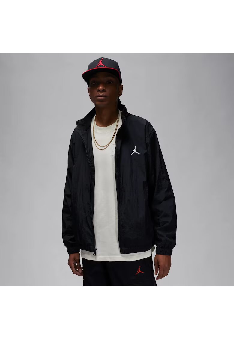 Jordan Bluza barbati - M J Ess Hbr Woven Jkt - Negru