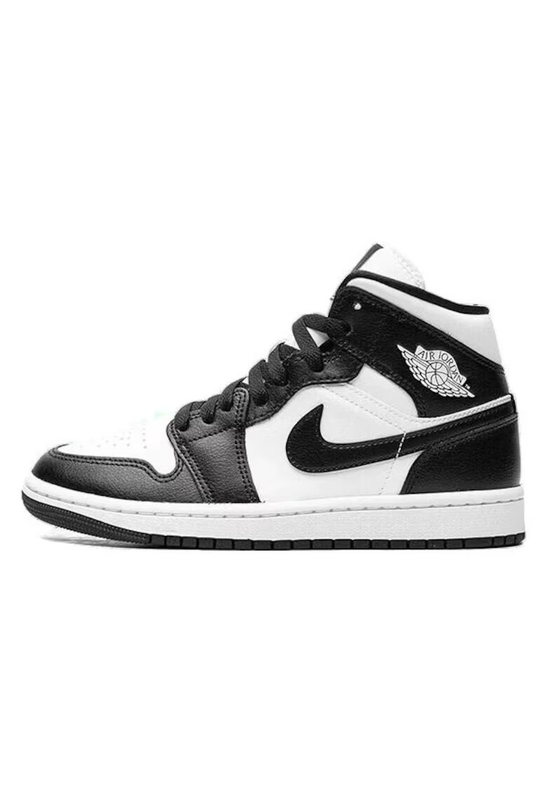 Jordan Pantofi sport barbati - Air 1 Mid Panda - alb-negru - materiale de inalta calitate - Alb/Negru