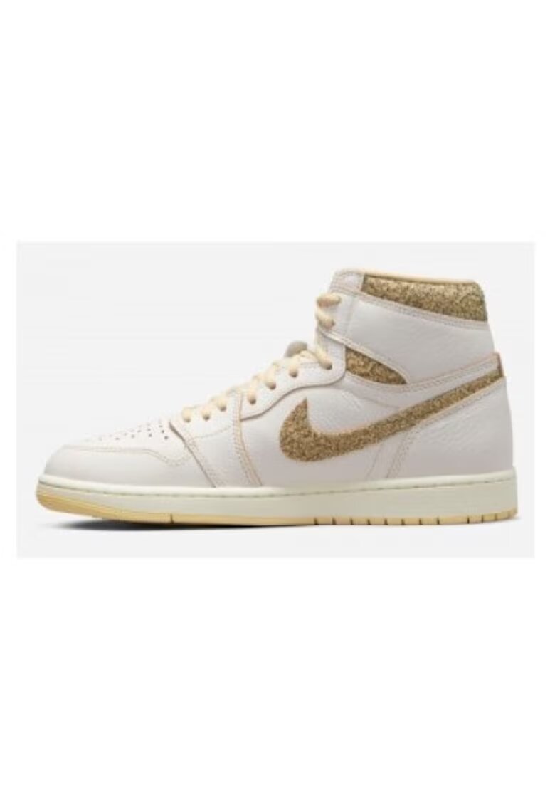 Jordan Pantofi sport unisex din piele naturala si textil 1 High "Vibration Of Naija"