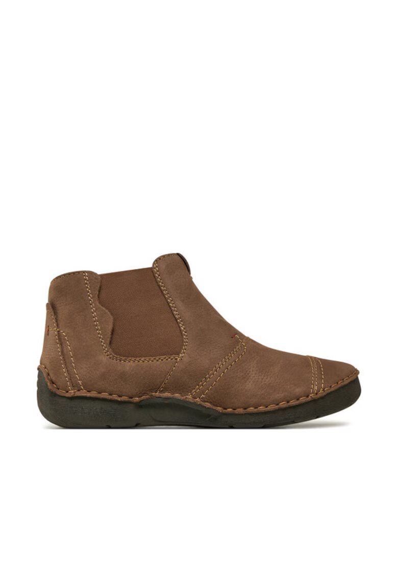 Josef Seibel Botine cu glezna joasa pentru barbati 59655 - Piele naturala - Maro - Maro