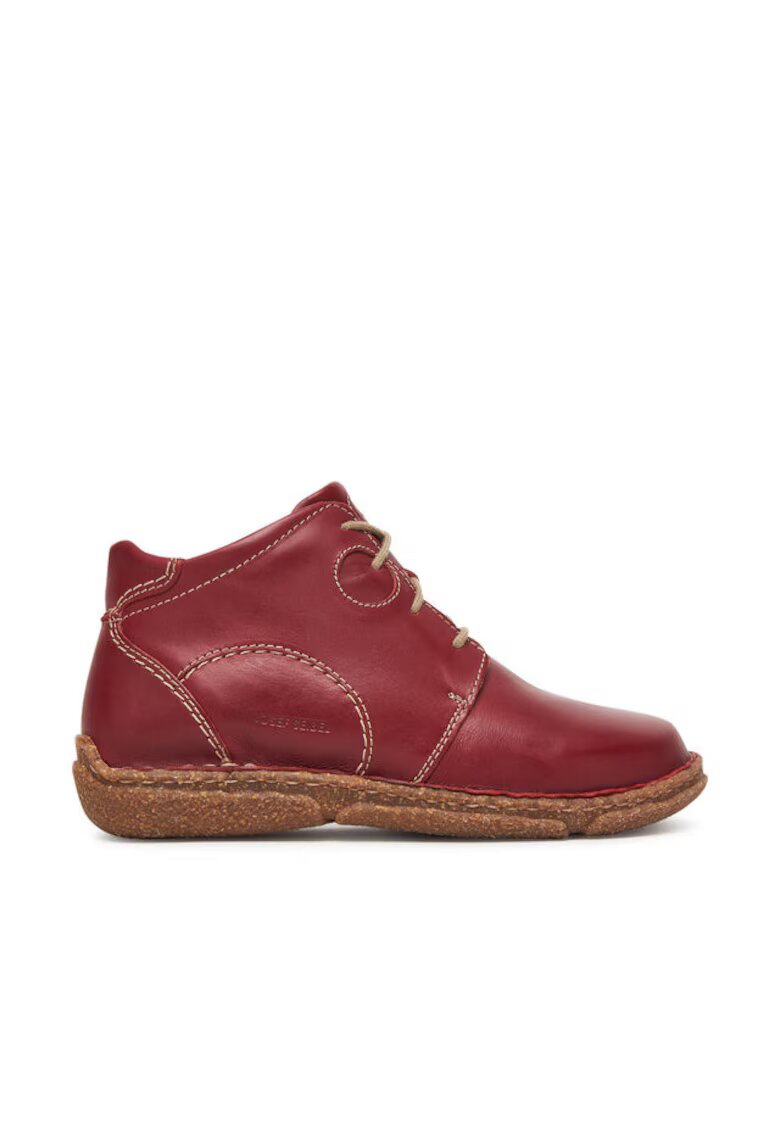 Josef Seibel Botine dama - din piele naturala - rosu