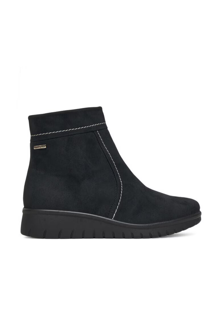 Josef Seibel Botine dama - piele naturala - negru - stil minimalist