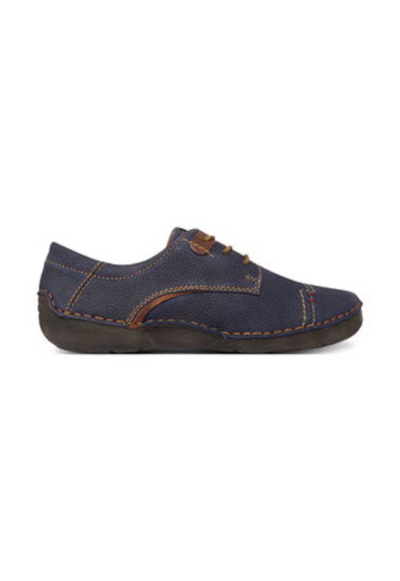 Josef Seibel Pantofi dama - piele naturala - albastru/maro