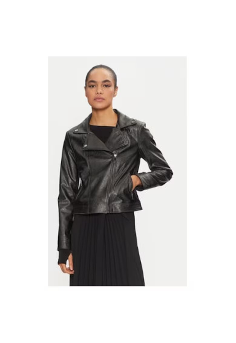 Joseph Ribkoff Geaca dama - 304217302 - Piele ecologica - Gri - Gri