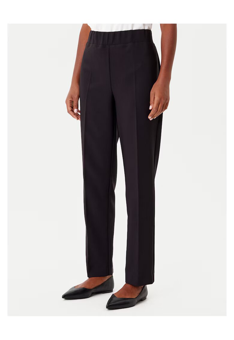 Joseph Ribkoff Pantaloni eleganti pentru dama - cu talie inalta - negru