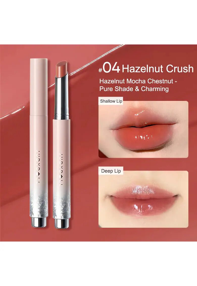 Judydoll Luciu de buze hidratant si efect de glow Hearty - 2g #04 Hazelnut Crush