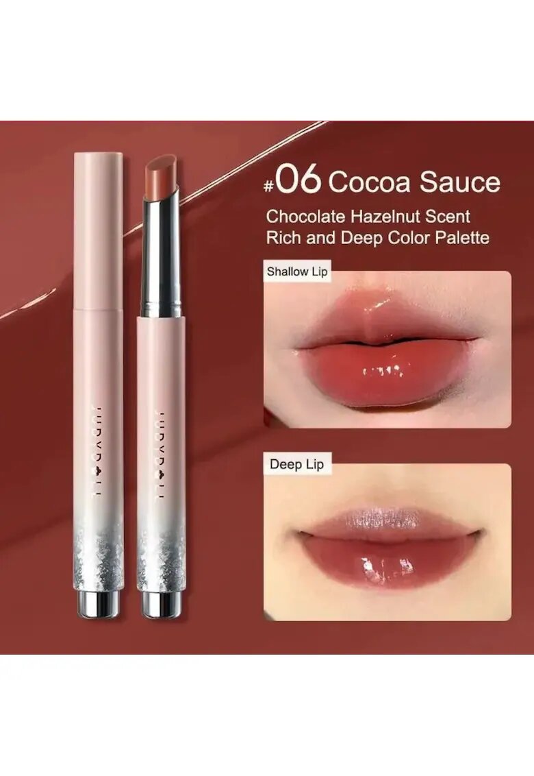 Judydoll Luciu de buze hidratant si efect de glow Hearty - 2g #06 Cocoa Sauce