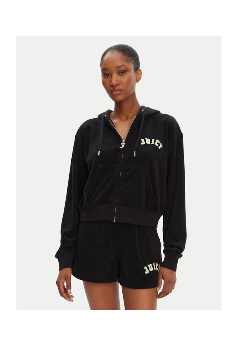 Juicy Couture Bluza dama JCWAS125321 - Bumbac/Modal - Negru - Negru