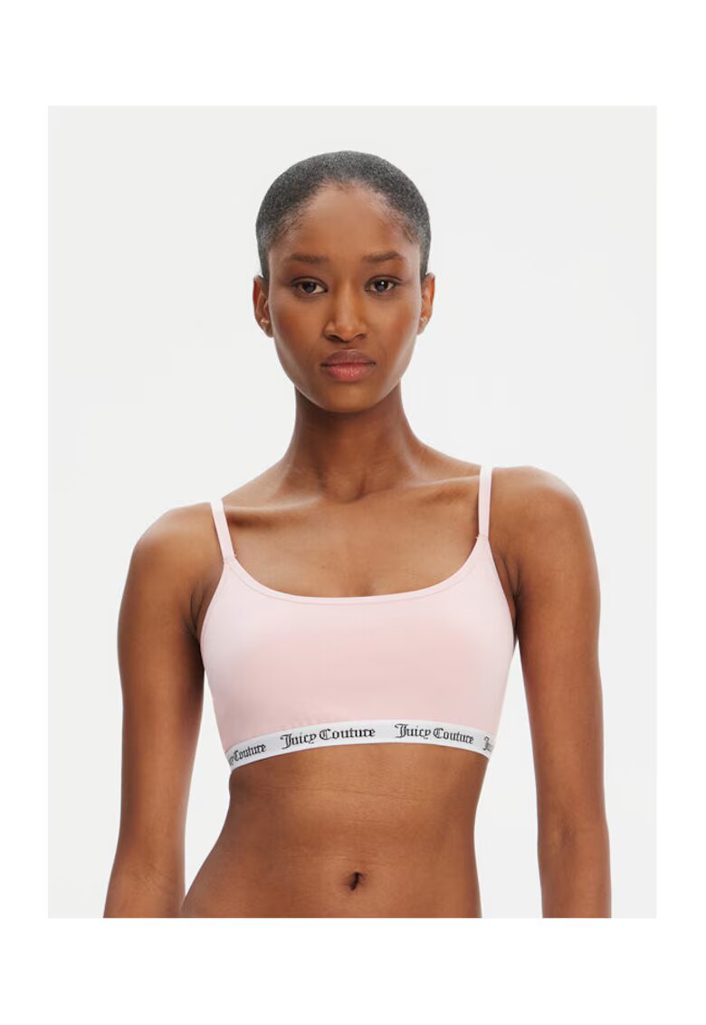 Juicy Couture Bustiera bumbac/elastan - roz - Roz