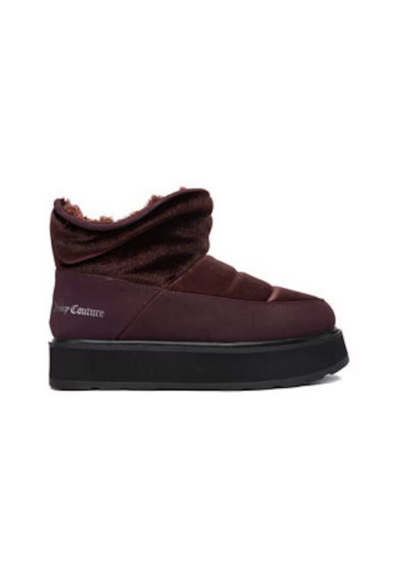 Juicy Couture Cizme dama slip-on - benzi elastice - maro - material textil