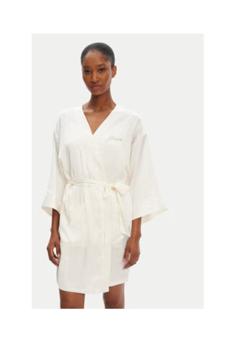 Juicy Couture Halat dama - Zahar Swizzle - ecru - Alb