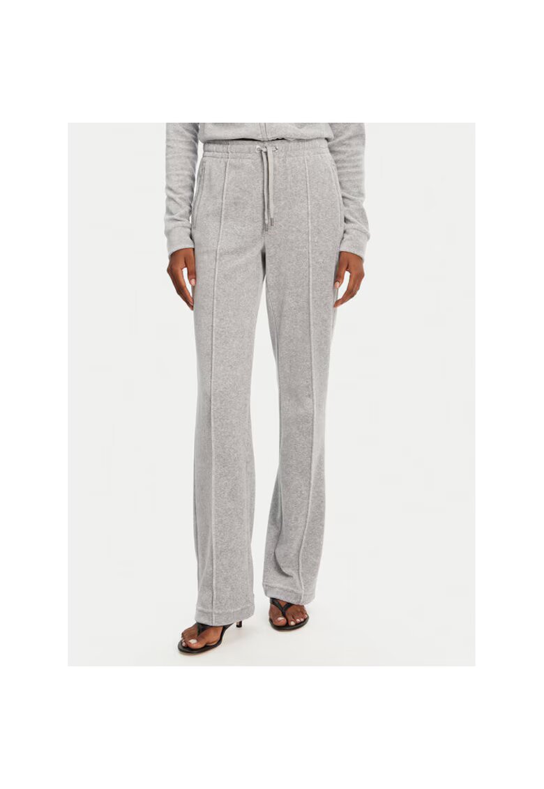 Juicy Couture Pantaloni de trening dama JCAPW045 - Poliester/Elastan - Gri - Gri