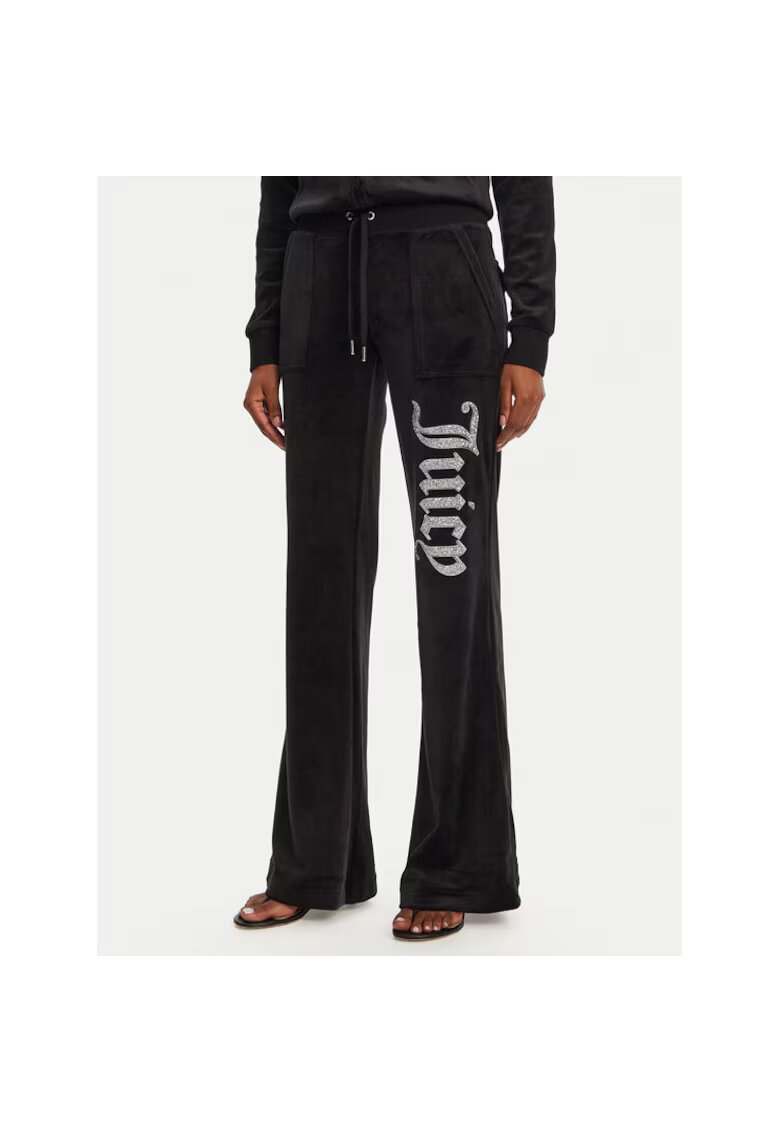 Juicy Couture Pantaloni de trening dama JCBBJ125806 - Poliester/Elastan - Negru - Negru