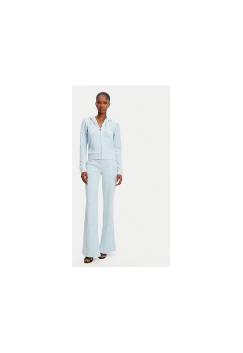 Juicy Couture Pantaloni de trening dama JCSEBJ001 - Poliester/Elastan - Albastru deschis - Albastru deschis