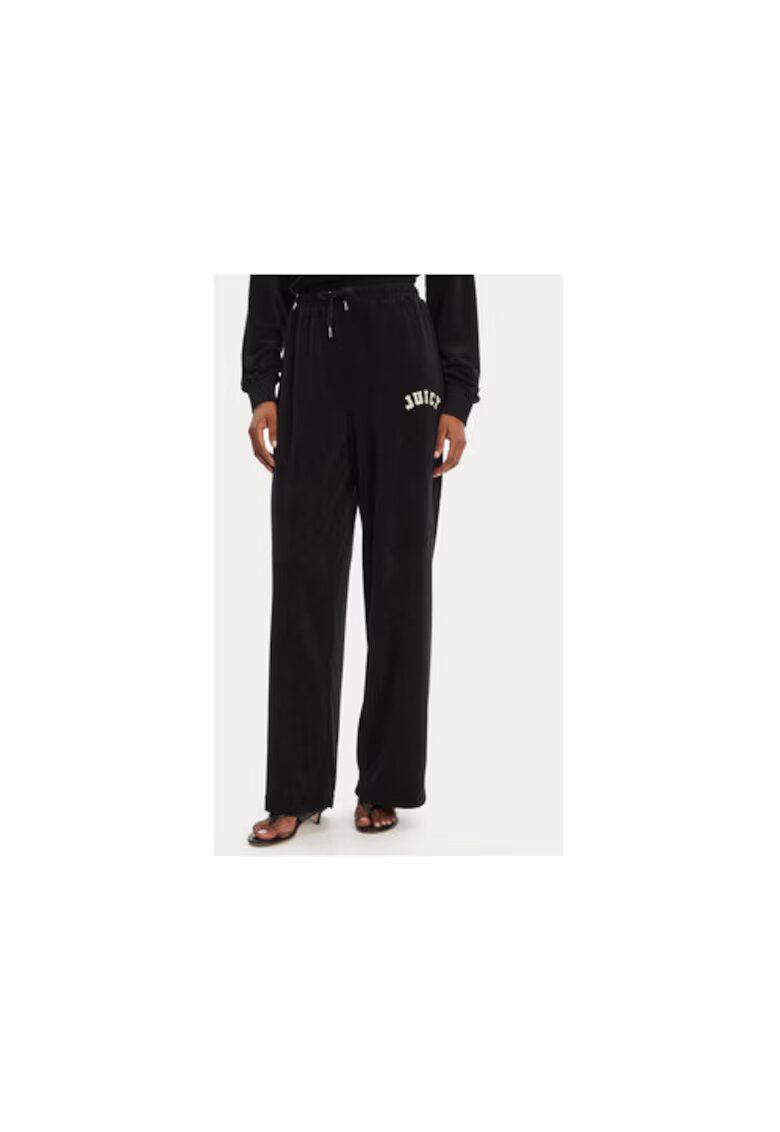 Juicy Couture Pantaloni de trening dama JCWBJ125335 - Bumbac/Modal - Negru - Negru