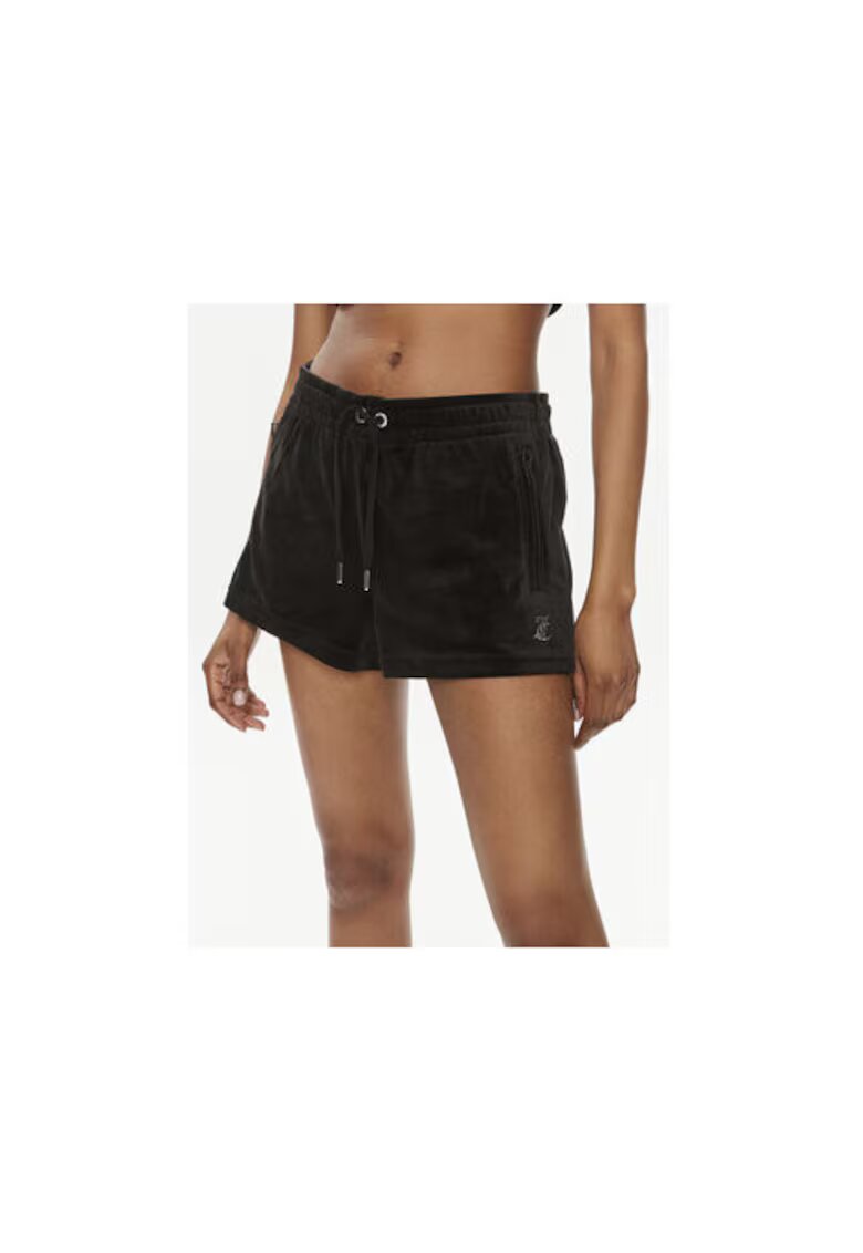 Juicy Couture Pantaloni scurti sport dama JCWH121001 - Poliester/Elastan - Negru