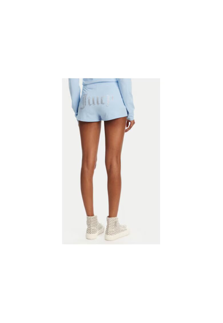 Juicy Couture Pantaloni scurti sport dama JCWHS125312 - Bumbac/Modal - Albastru deschis - Albastru deschis