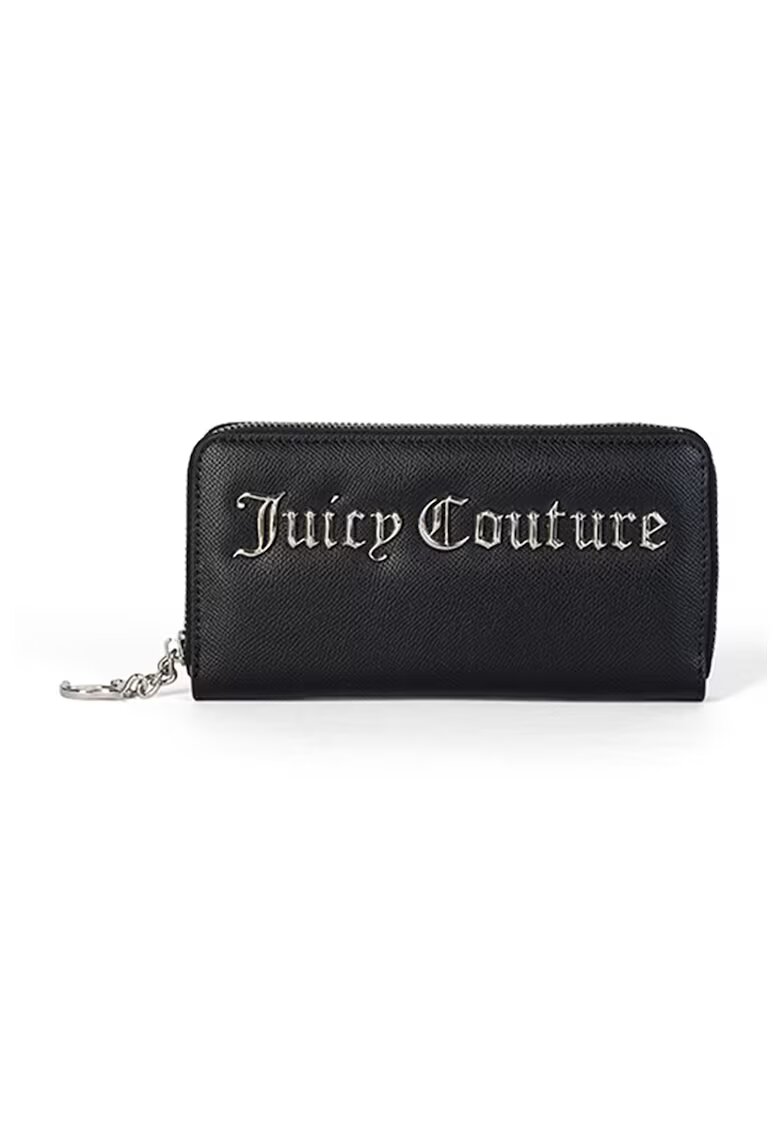 Juicy Couture Portofel din piele ecologica cu fermoar Jasmine - Negru