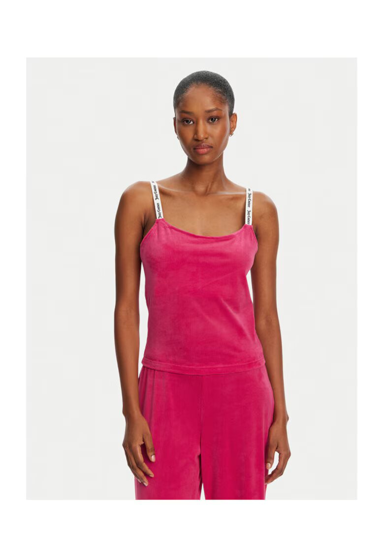 Juicy Couture Top dama JCLCT125501 - material mixt - Roz - Roz