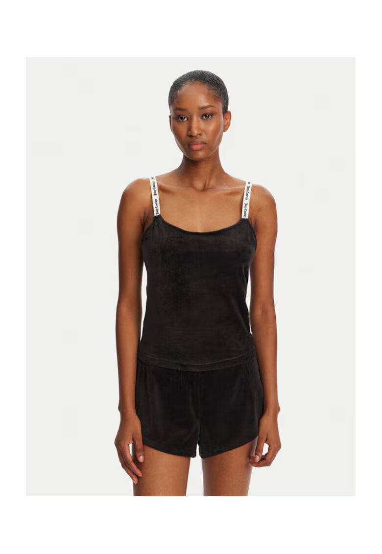Juicy Couture Top dama JCLCT125501 - Sintetic - Negru - Negru