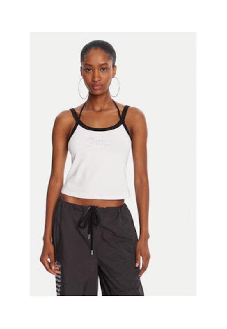 Juicy Couture Tricou dama - Bumbac/Elastan - Alb