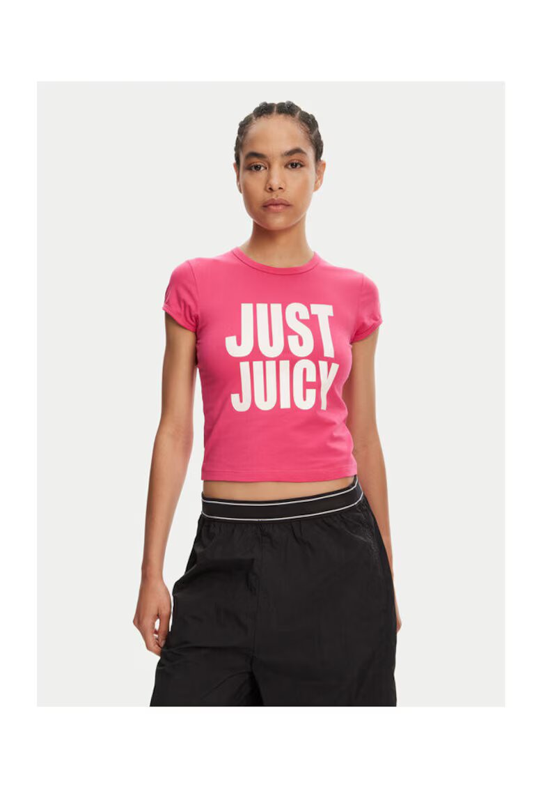 Juicy Couture Tricou dama JCGCT125040 - Bumbac - Roz - Roz